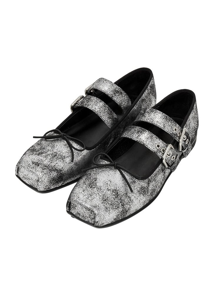 ≪ 4c's ≫ uneven mary jane shoes