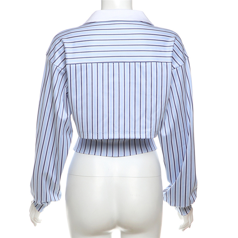 Striped V-neck Shirt