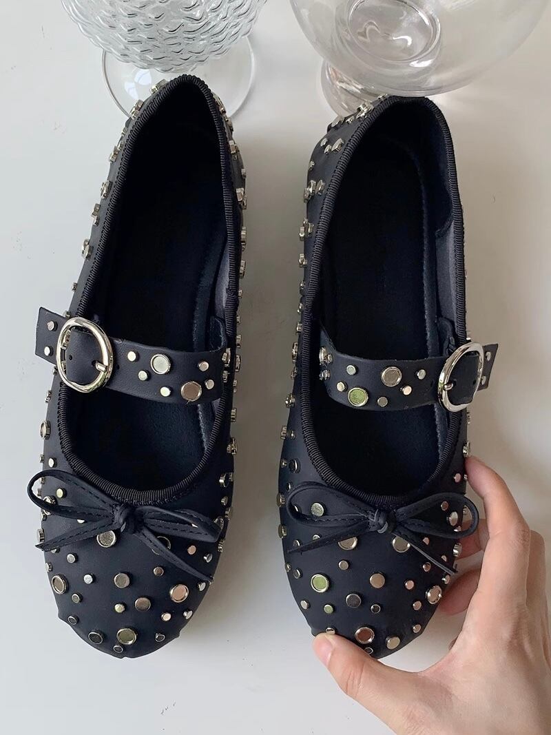 ≪ 3c's ≫ sparkle studs mule