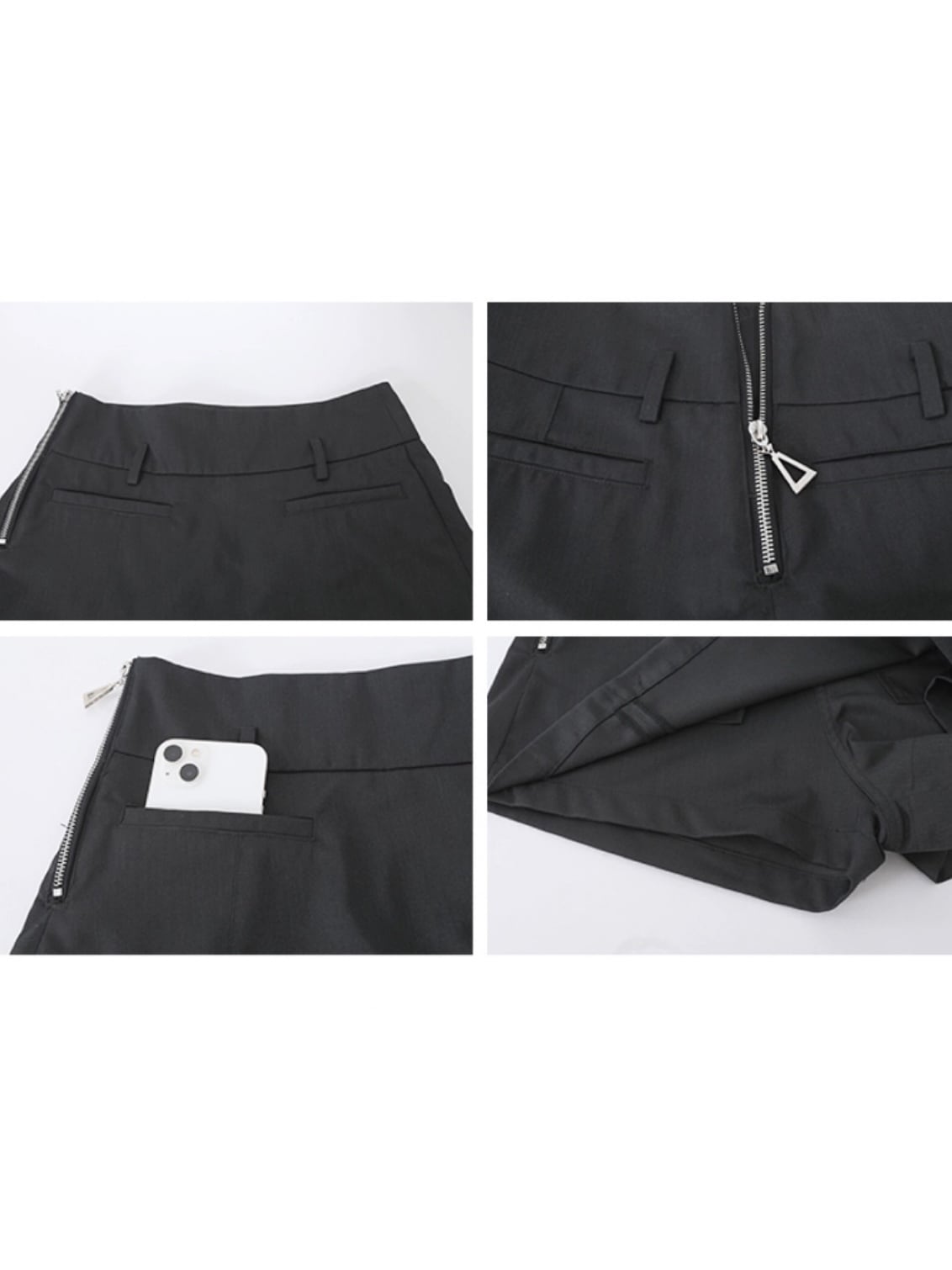 front pocket a line skirt