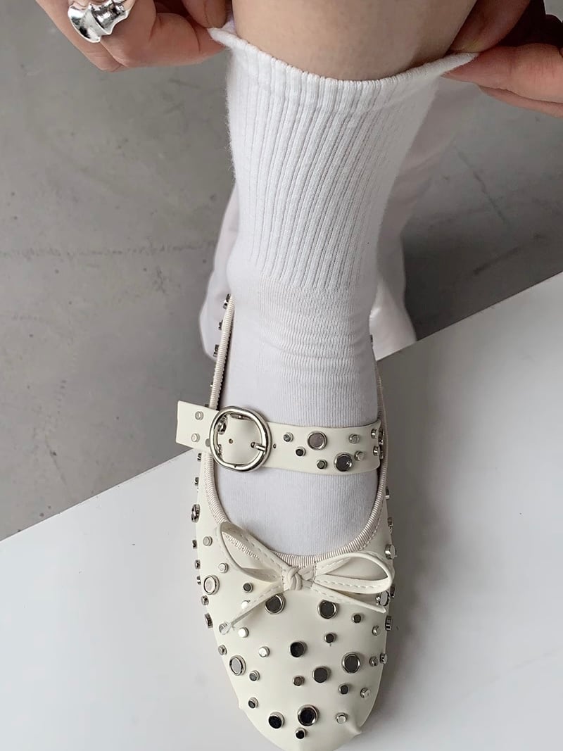≪ 3c's ≫ sparkle studs mule