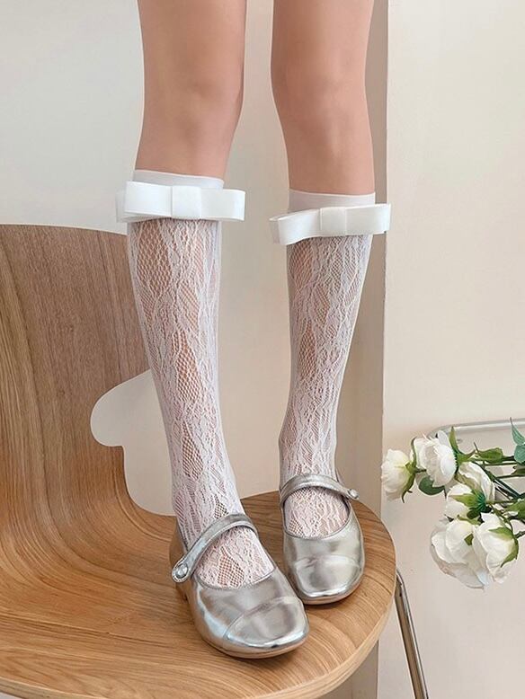 ≪ 6c's ≫ stretchy lace socks