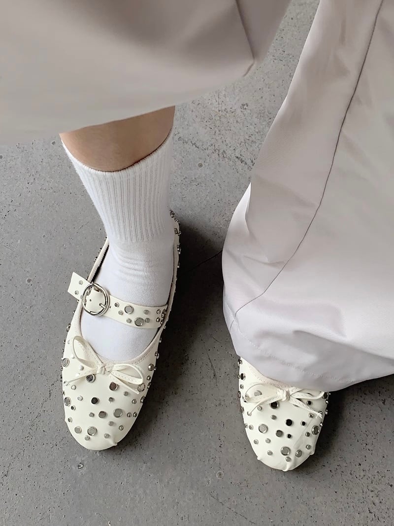 ≪ 3c's ≫ sparkle studs mule