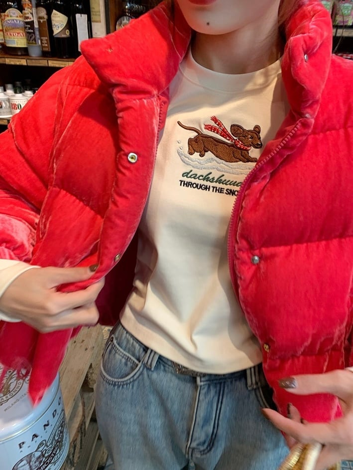 doggy stitch t shirt