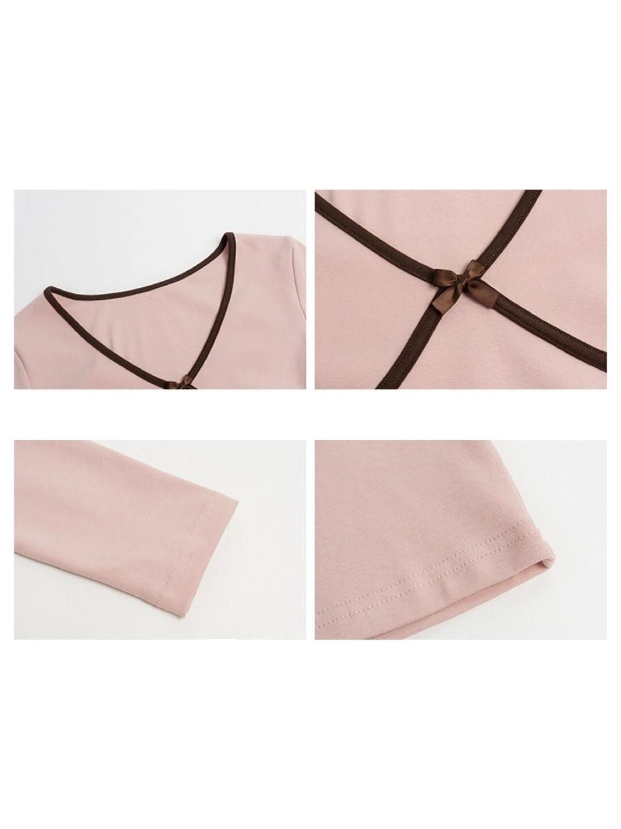 ≪ 3c's ≫ cross bow tie tops