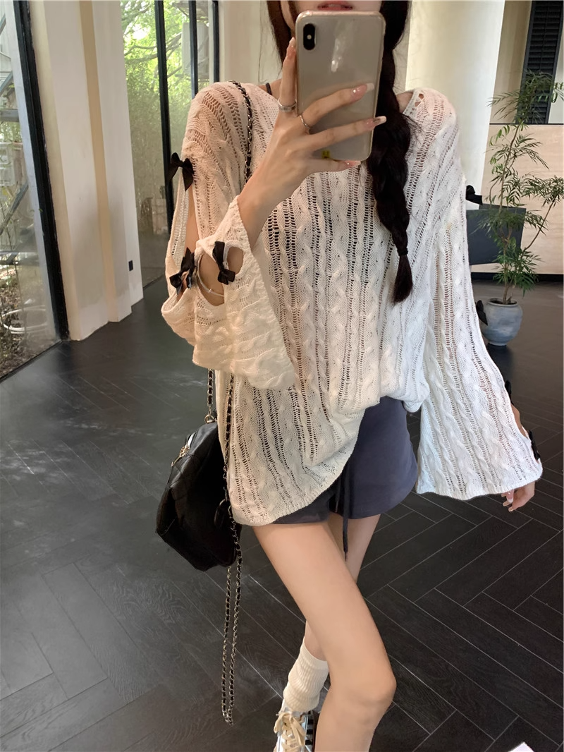 2025 SS レイジースタイル ベルスリーブツイストニット