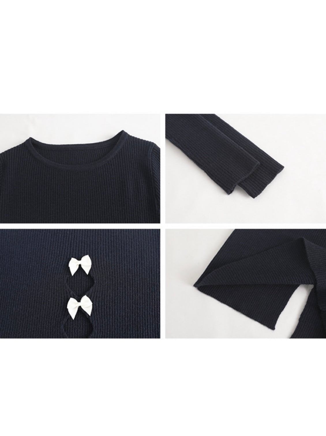 back hole ribbon tops