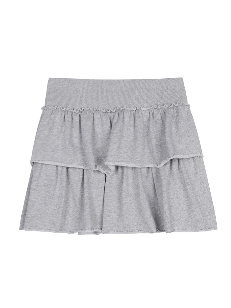 tiered sweat skirt