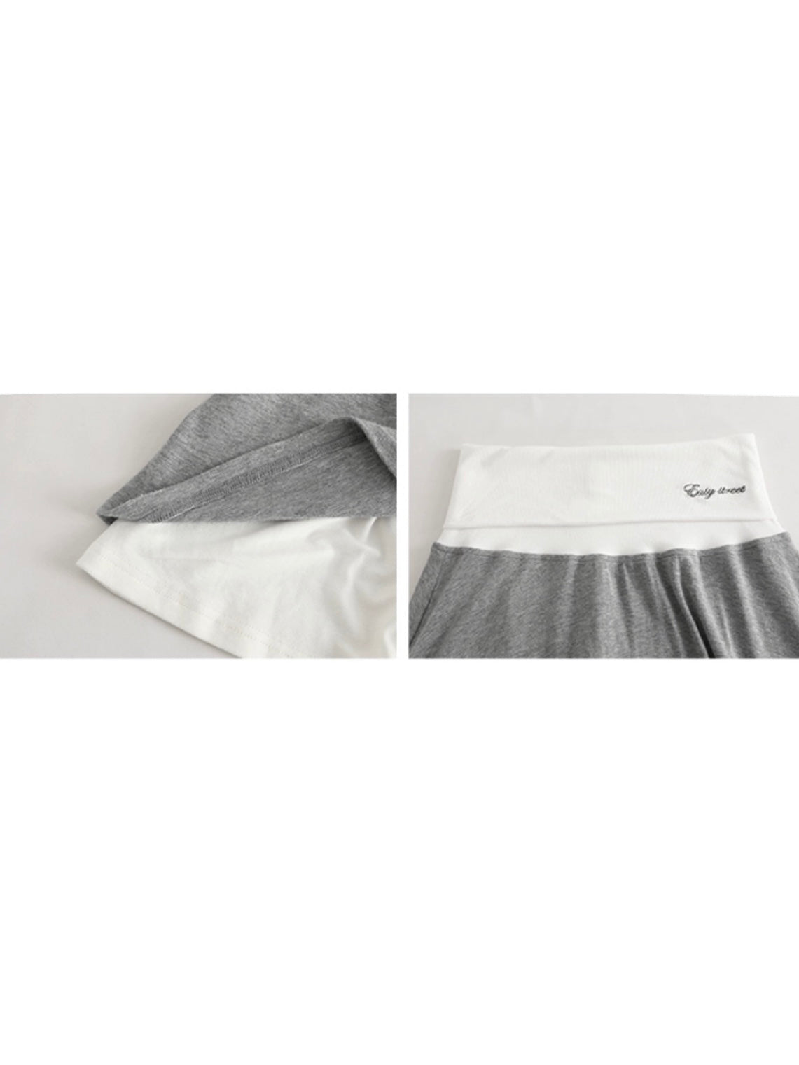 rustic sweat long skirt