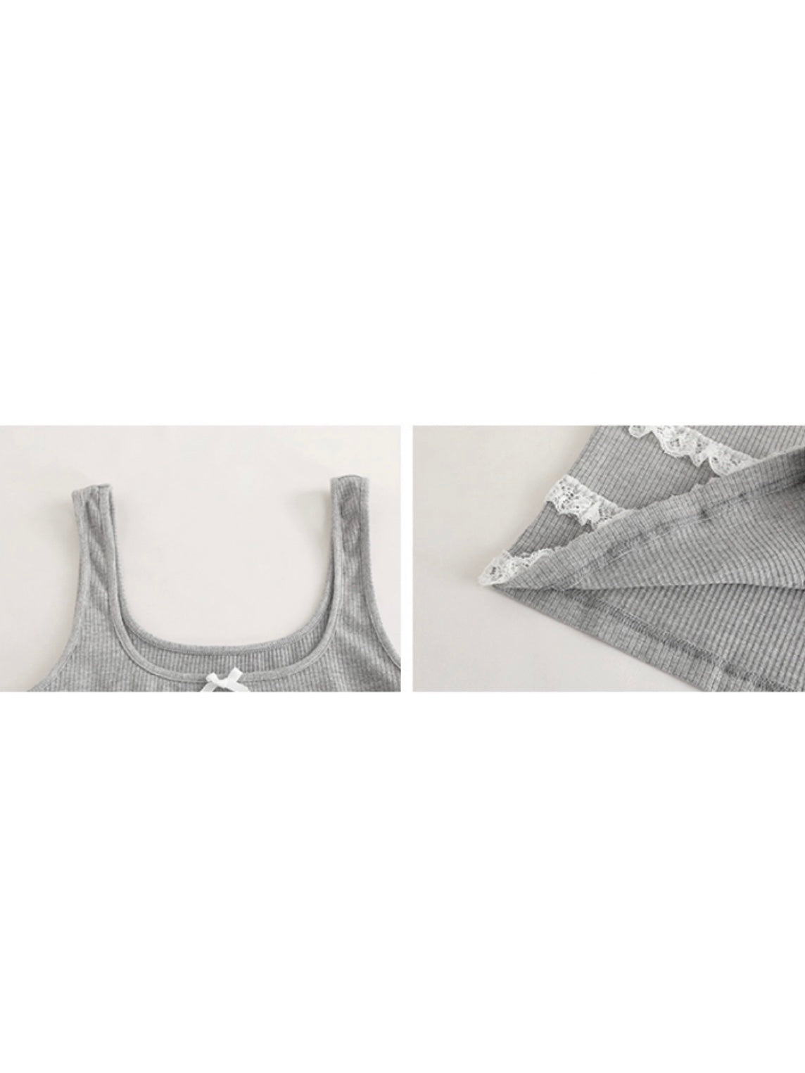 millefeuille lace ribbon tops