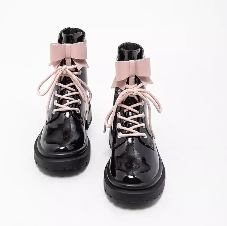 Pink Ribbon Marten Boots