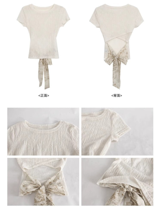 2025 フロントショルダー半袖Tシャツ