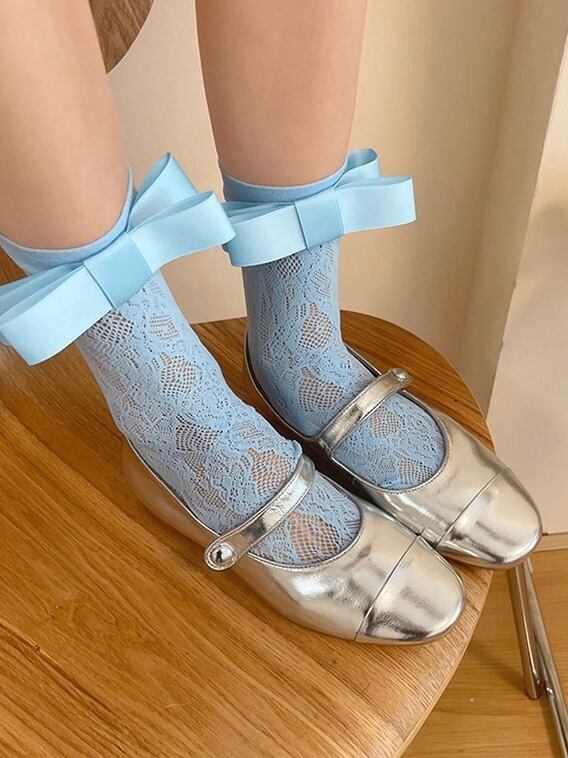 ≪ 6c's ≫ stretchy lace socks