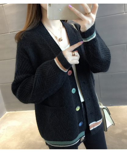 【A/W Collection】 V neck cardigan coat