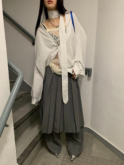 ≪ 2c's ≫ layered skirt pants