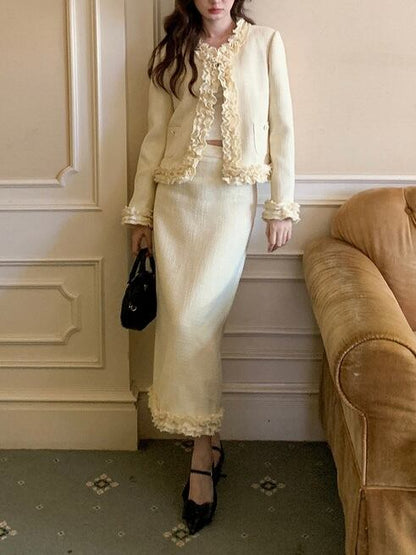 favilus lace long skirt