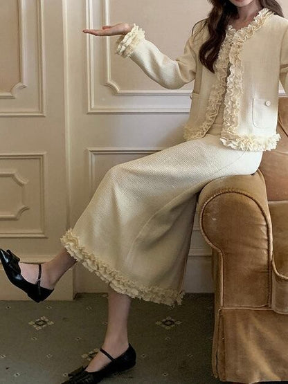 【即配】favilus lace long skirt