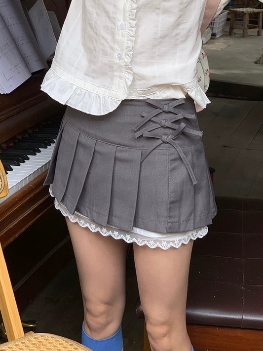 ≪ 2c's ≫ girly pleats skirt