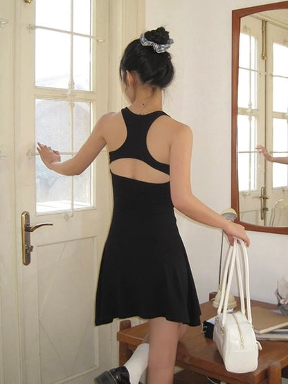 back open fit dress