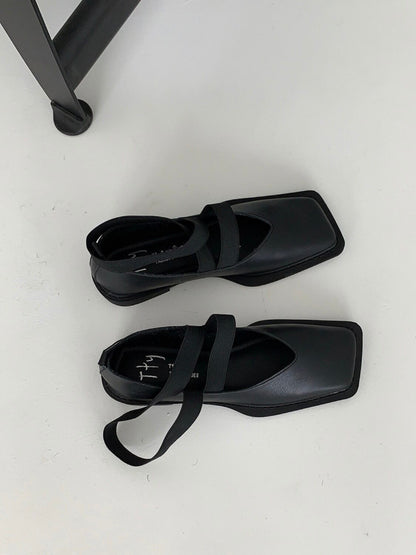 《4c's》cross rubber belt shoes