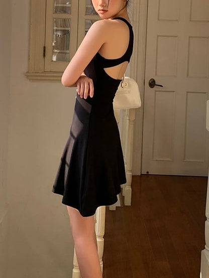 back open fit dress