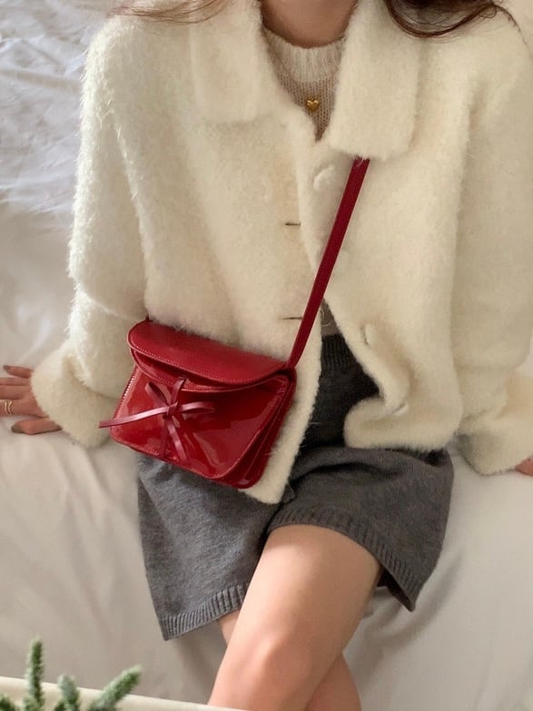 ≪ 2c's ≫ enamel mini  shoulder bag